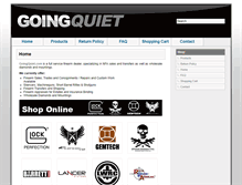 Tablet Screenshot of goingquiet.com